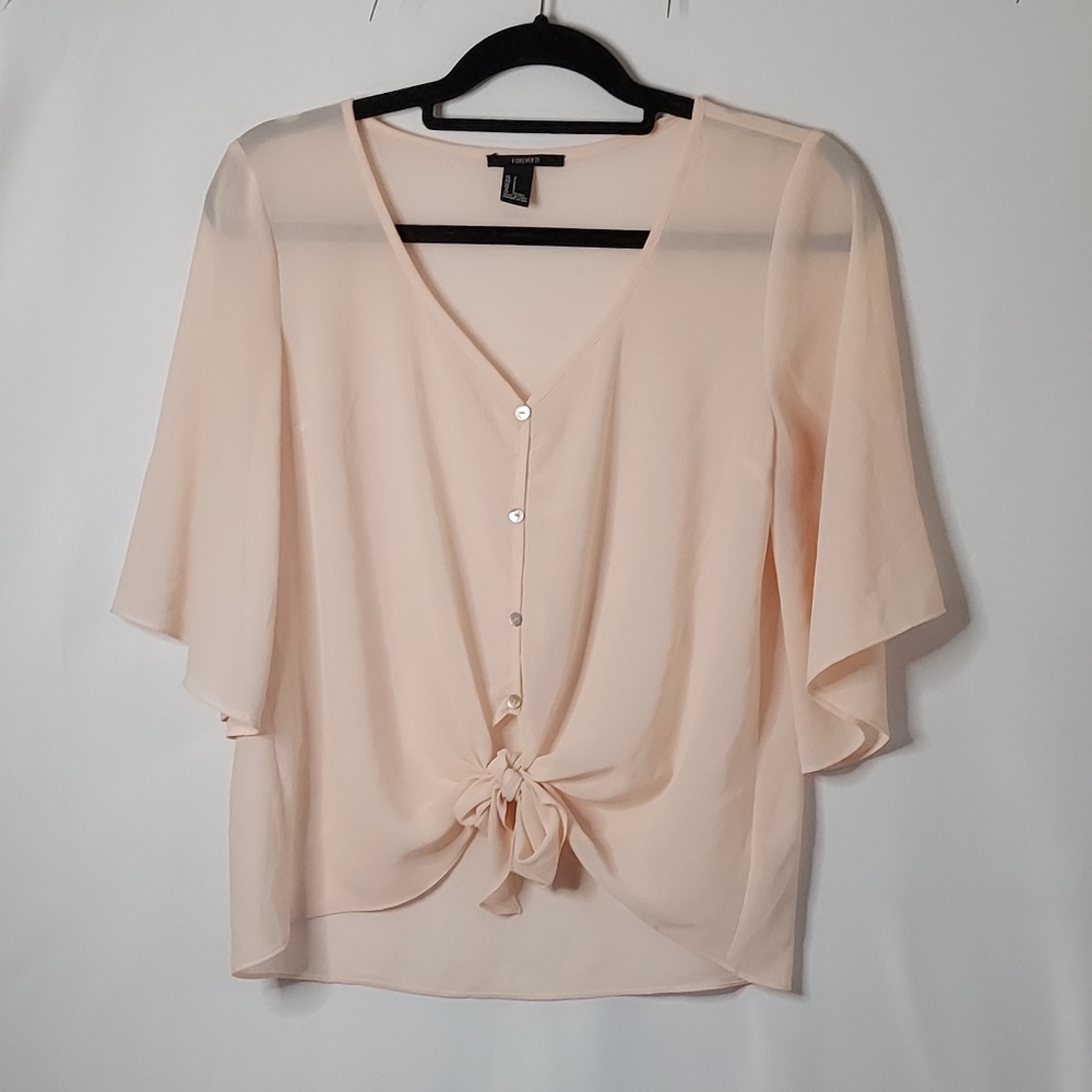 Blush pink blouse